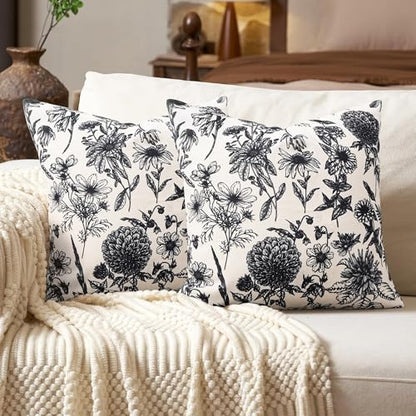 Vintage Floral Pillow Covers 2pc