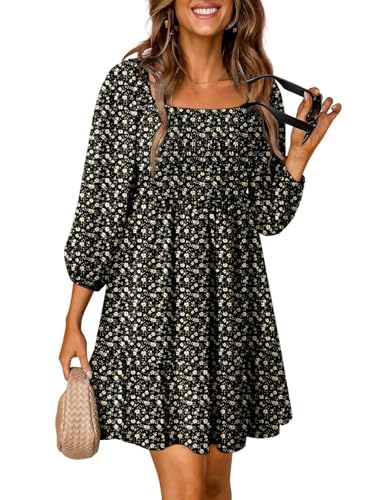 Boho Floral Mini Dress