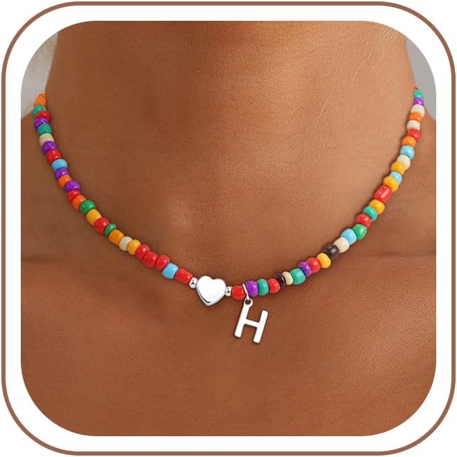 Colorful Initial Necklace