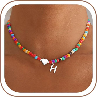 Colorful Initial Necklace