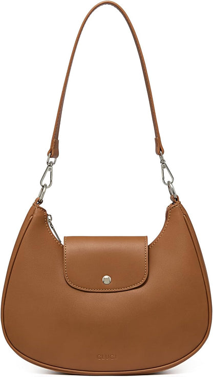 RFID Leather Hobo Bag