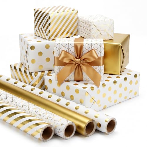 Gold Wrapping Paper (4PK)