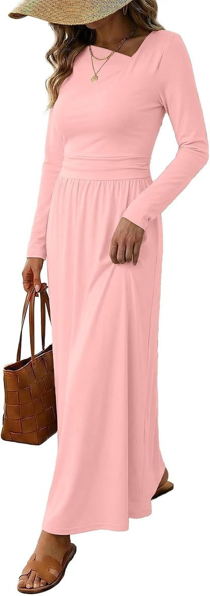 Asymmetrical Long Sleeve Dress