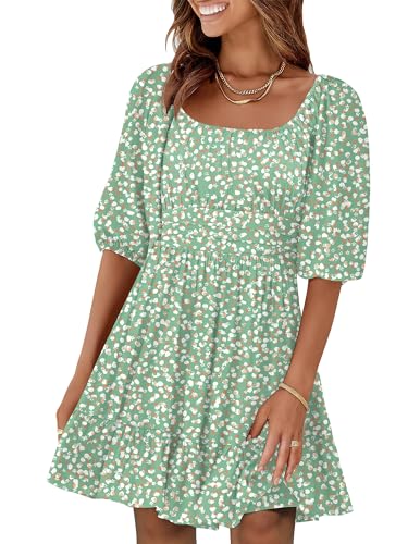ANRABESS Lantern Sleeve Dress