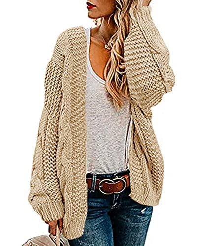 Oversized Cable Cardigan
