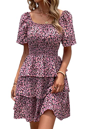 Floral Short Sleeve Dress