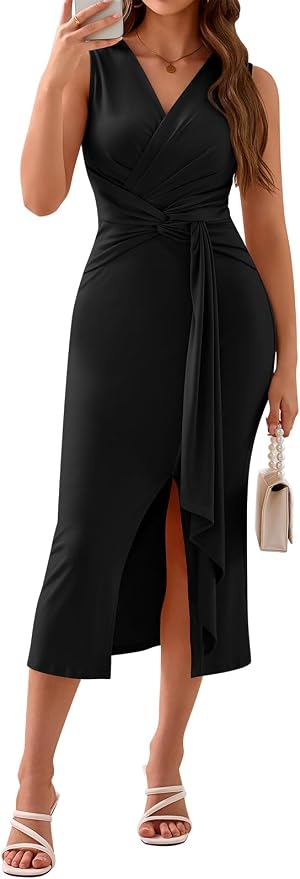 Ruched Midi Dress