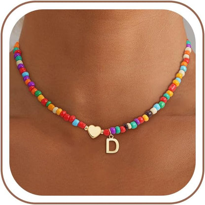 Colorful Initial Necklace