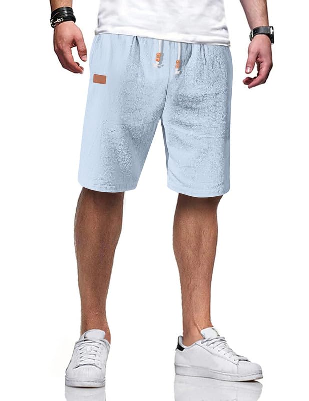 Men's Cotton Linen Blend Shorts