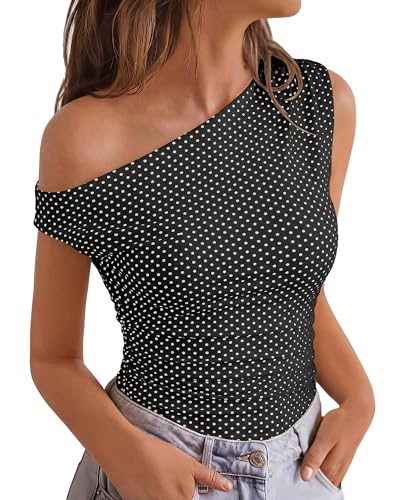 Pokla Dot Off Shoulder Top