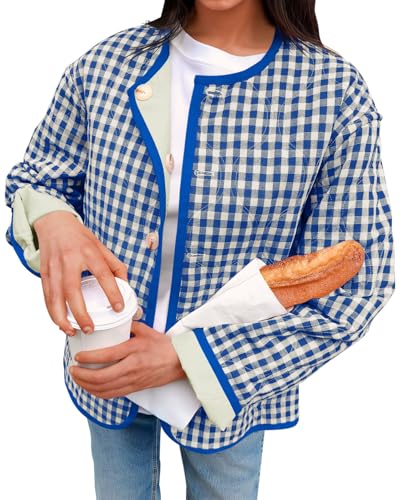 Plaid Quilted Jacket