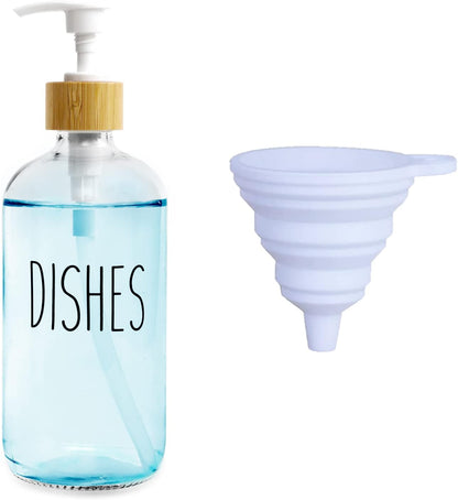 Glass Soap Dispenser Set