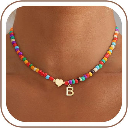 Colorful Initial Necklace