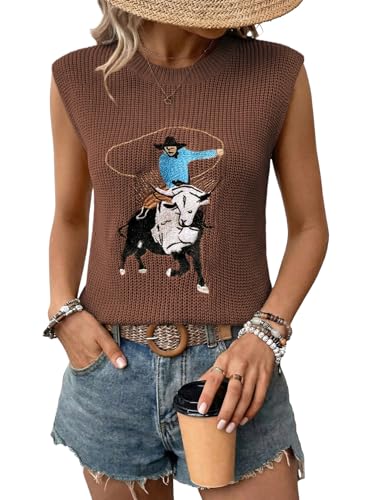 Printed Sweater Vest