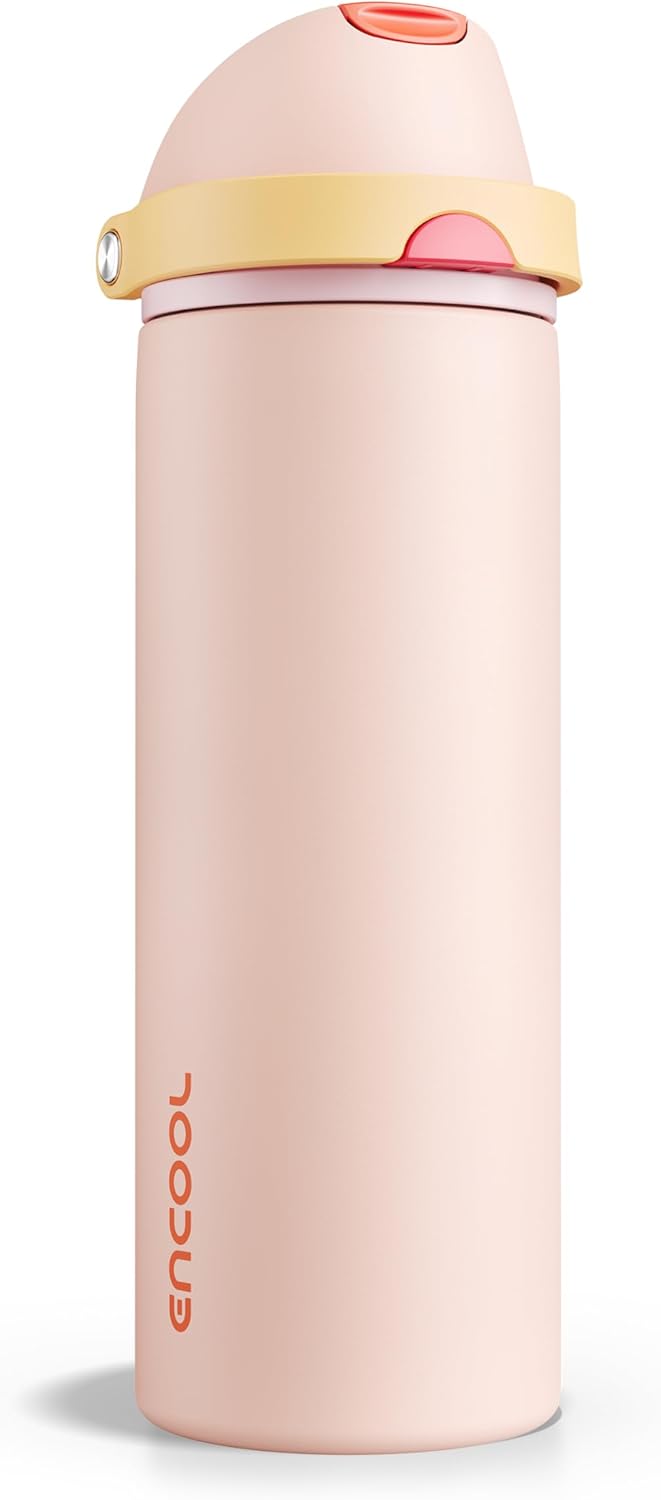 Insulated Water Bottle with Straw
