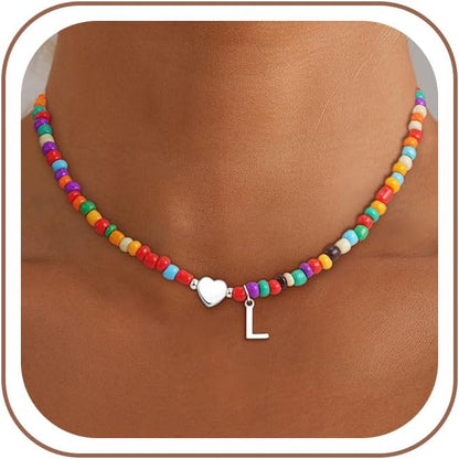 Colorful Initial Necklace