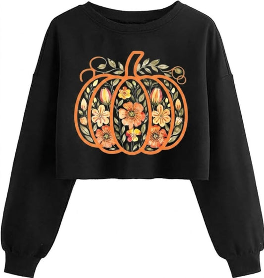 Halloween Crop Sweatshirt