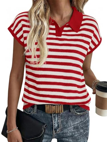 Striped Polo Sweater