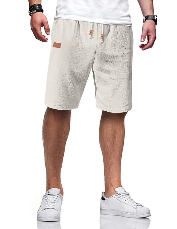 Men's Cotton Linen Blend Shorts