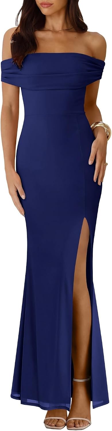 Off Shoulder Maxi Dress