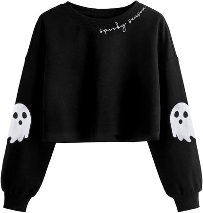 Spooky Season Crop Sweatshirt