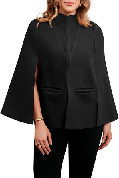 Crop Cape Pea Coat