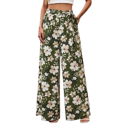 High Waisted Belted Pants