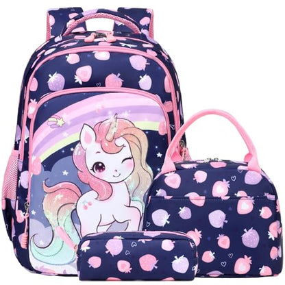 Girls School Backpacks Set