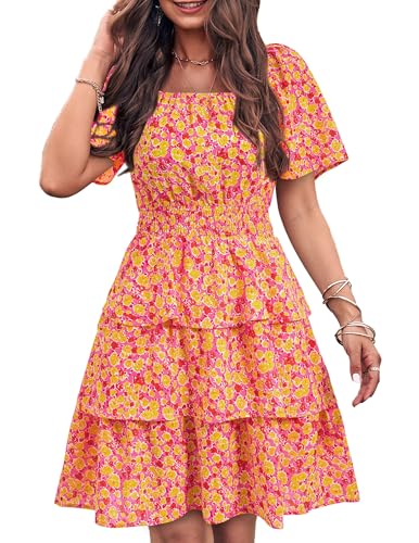 Floral Short Sleeve Dress