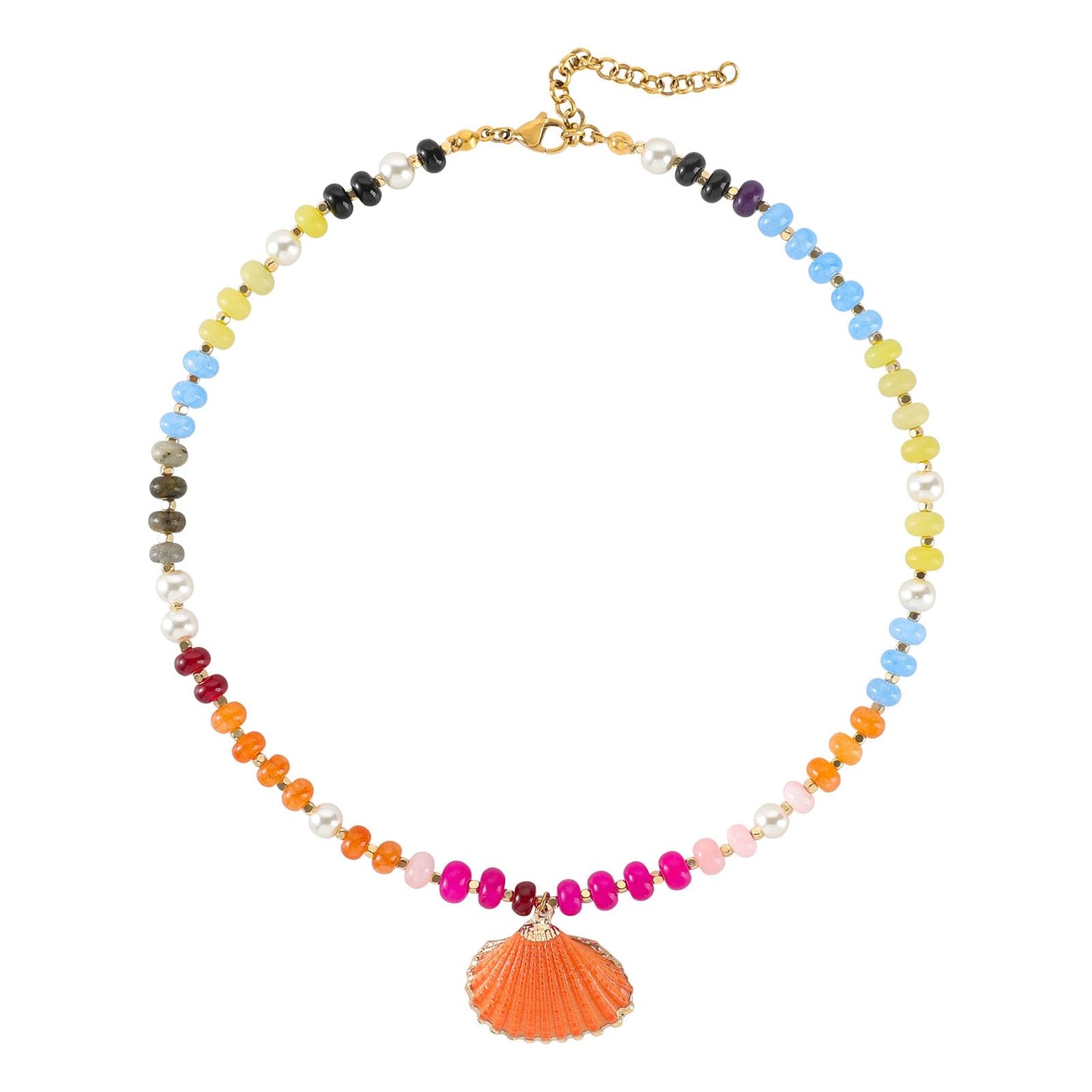 Beaded Gemstone Necklace