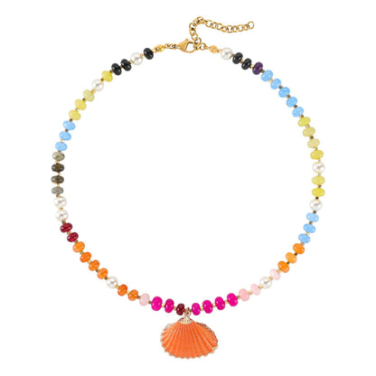 Beaded Gemstone Necklace