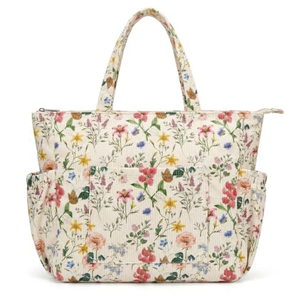 Corduroy Shoulder Tote