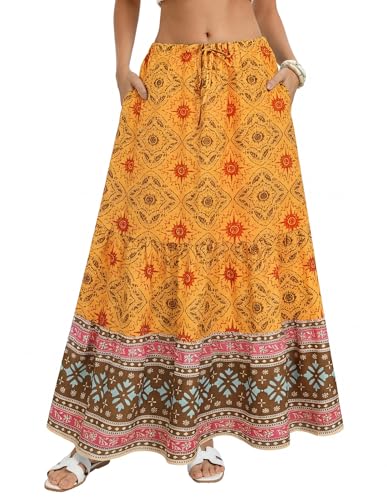 Boho maxi skirt