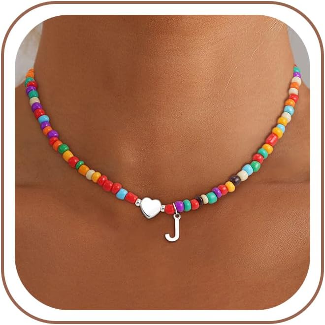 Colorful Initial Necklace
