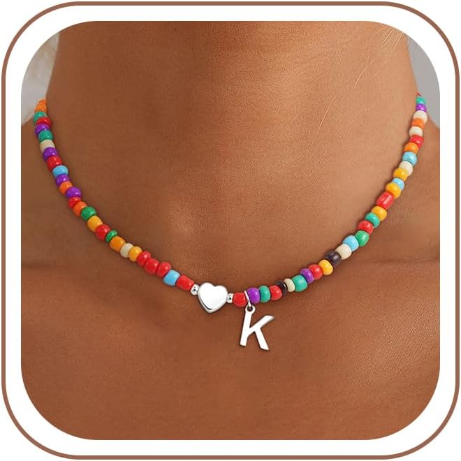 Colorful Initial Necklace