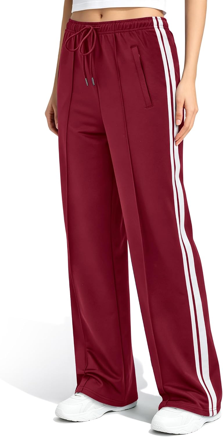 Wide Leg Track Pants