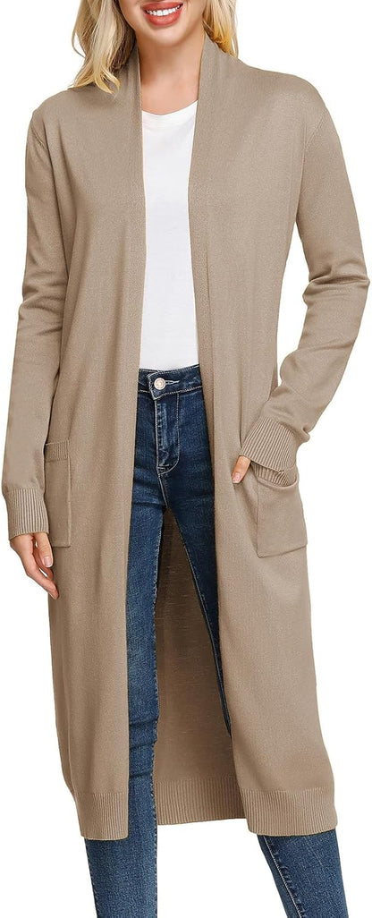 Solid Open Cardigan