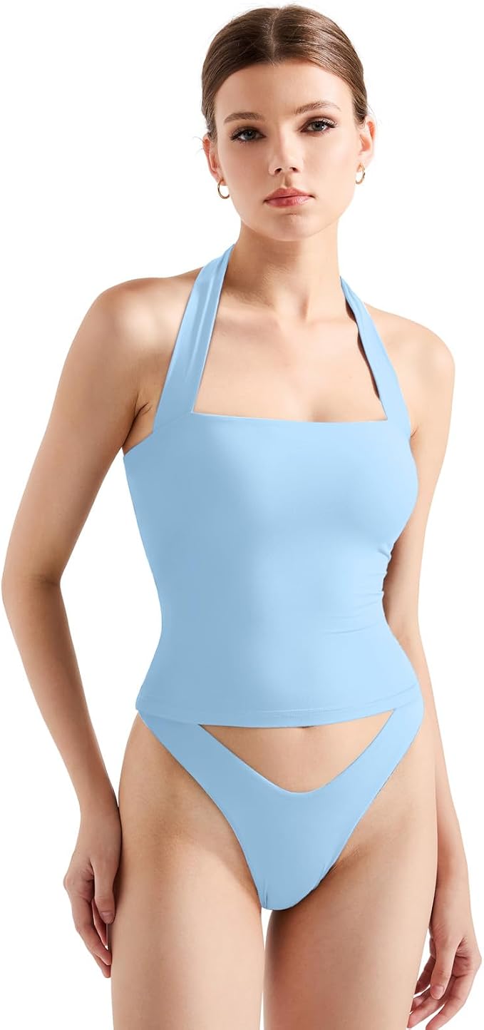 Double Lined Halter Top