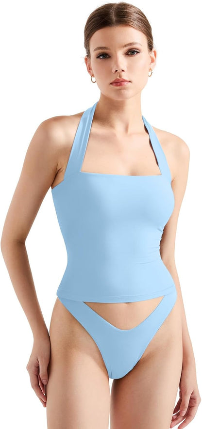 Double Lined Halter Top