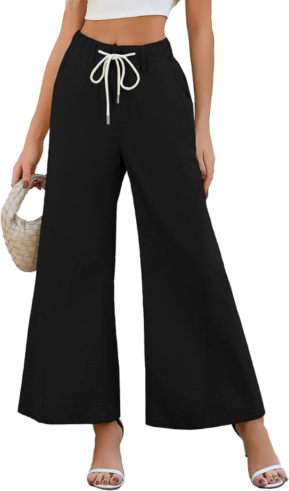 Drawstring Palazzo Pants