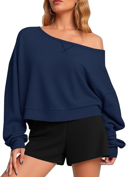 Off Shoulder Sweatshirt