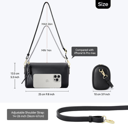 Vegan Leather Crossbody Bag