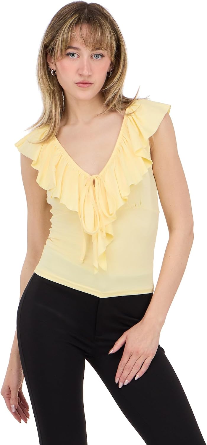 Forever 21 V Neck Fringe Top