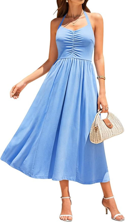 Halter Midi Dress