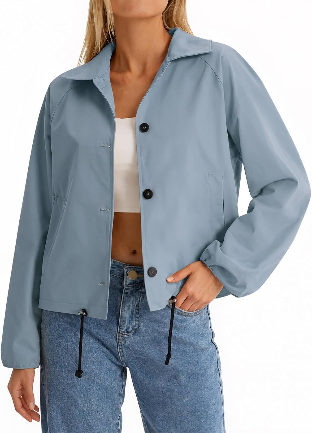 Cropped Bomber Jacket