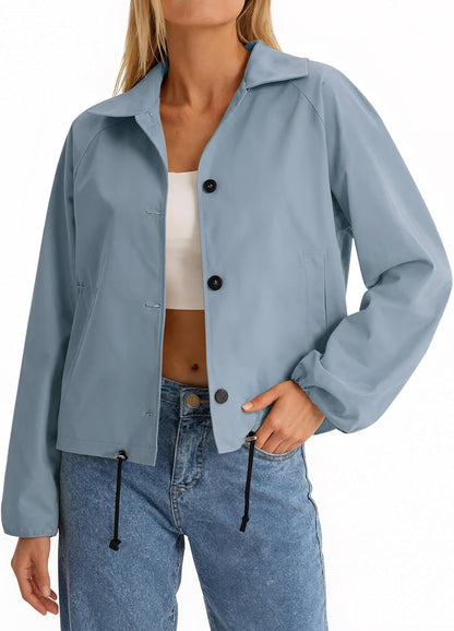 Cropped Bomber Jacket