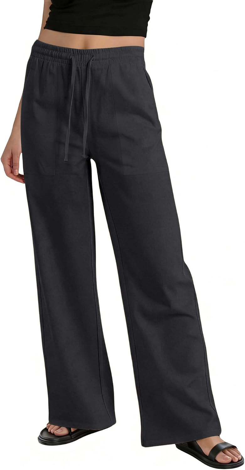 Linen Wide Leg Pants