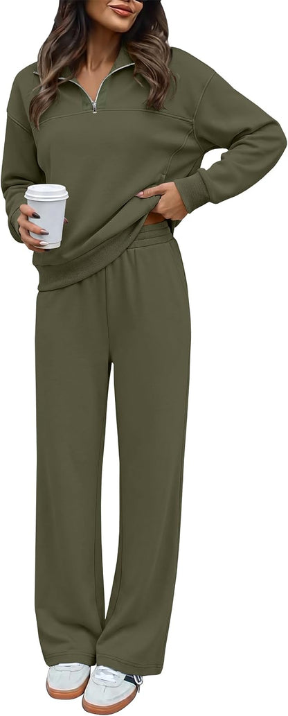 ANRABESS Half Zip Sweatsuit
