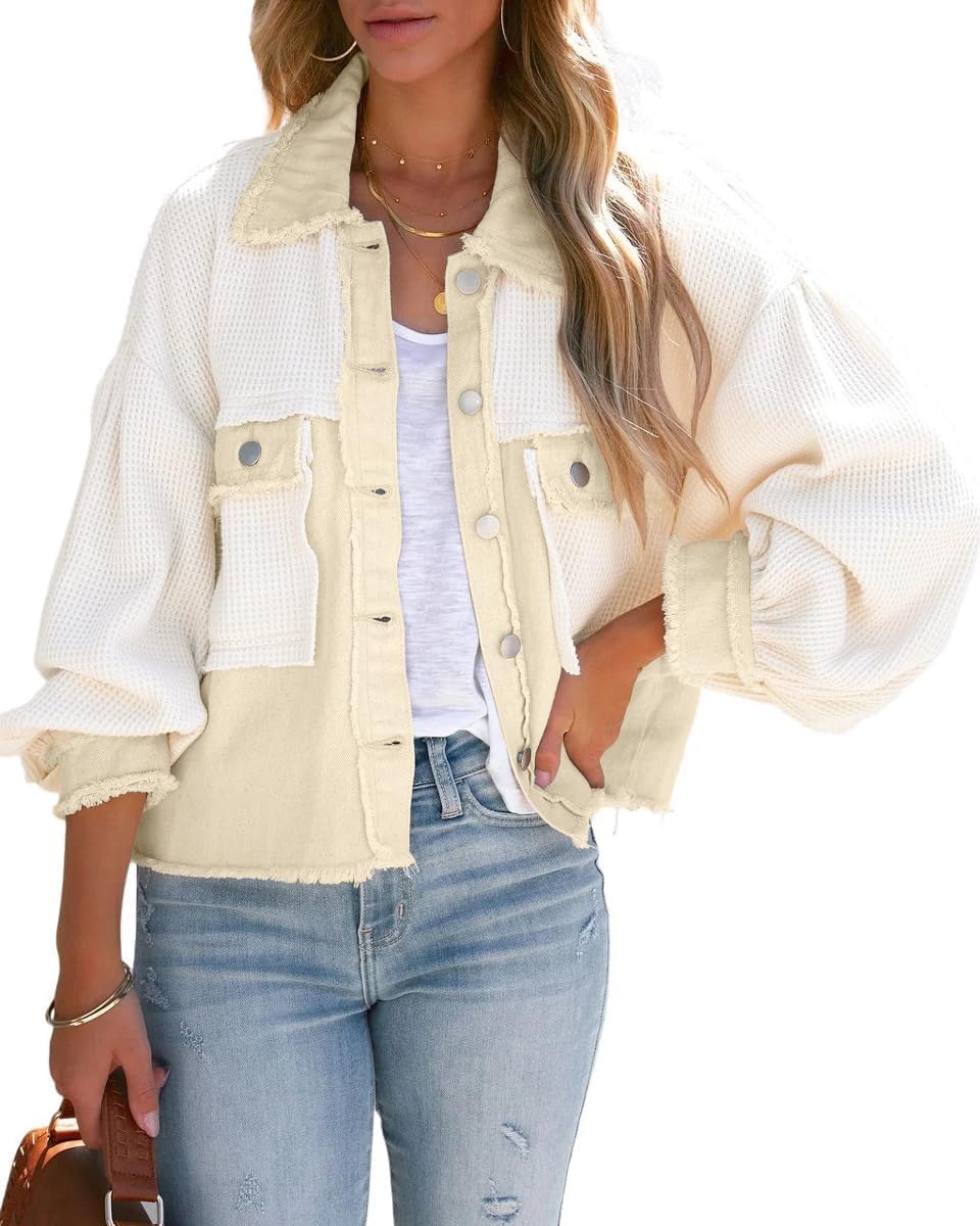 Denim Waffle Shacket