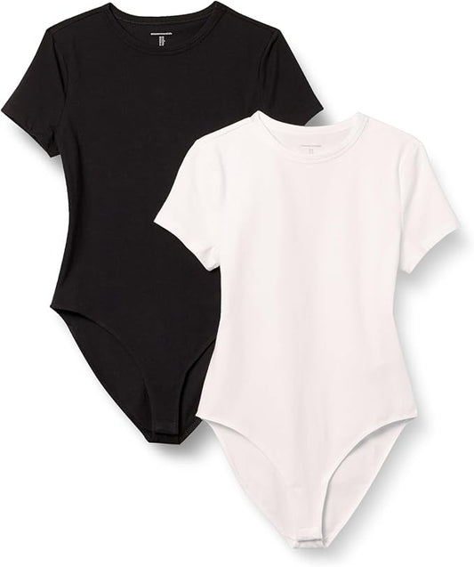 Amazon Essentials Cotton T-Shirt Bodysuit (2PK)